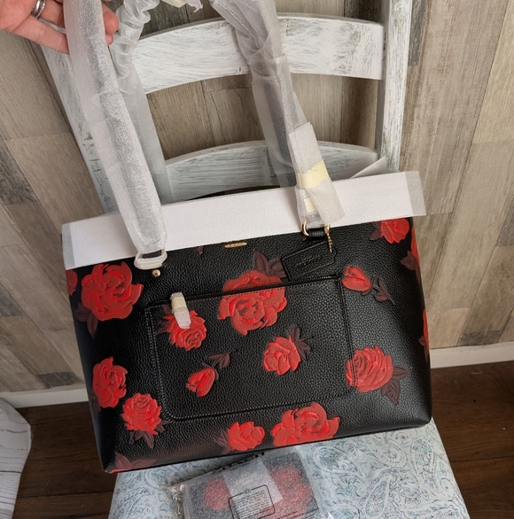 Coach Station Tote And Wallet Set NWT Rose Camo - Picture 12 of 16